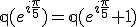 \mathbb{q}(e^{i\frac{\pi}{5}})=\mathbb{q}(e^{i\frac{\pi}{5}}+1)